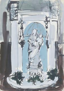 Anne Redpath OBE RSA ARA LLD ARWS ROI RBA - Church interior