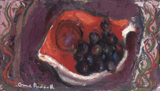 Anne Redpath, R.S.A., A.R.A., A.R.W.S. - Grapes and an Apple