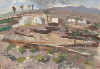 Anne Redpath, R.S.A., A.R.A. A.R.W.S. - Mediterranean landscape
