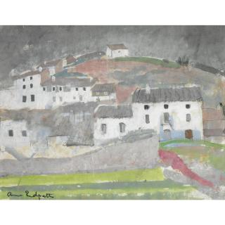 Anne Redpath, R.S.A., A.R.A. - Houses Near Ubeda Spain