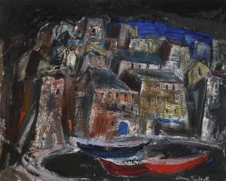 Anne Redpath, R.S.A., A.R.A. - The Old Harbour, Bastia