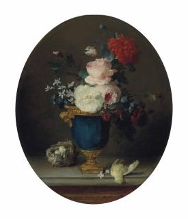 Anne Vallayer-Coster - Bouquet of flowers in a gilt-bronze mounted vase