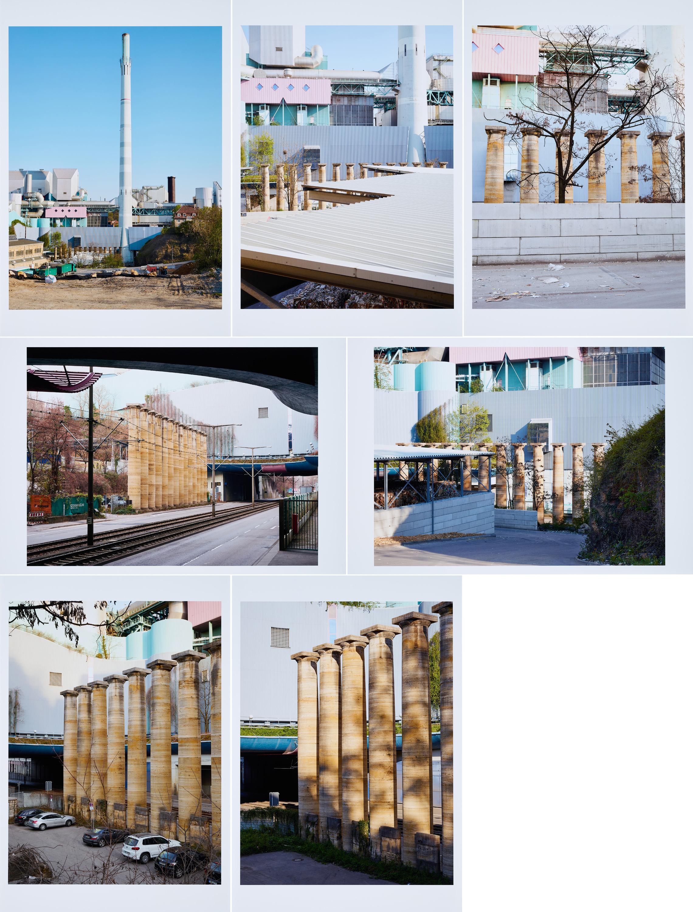 Annette Kelm - Travertinsäulen Recyclingpark Neckartal.