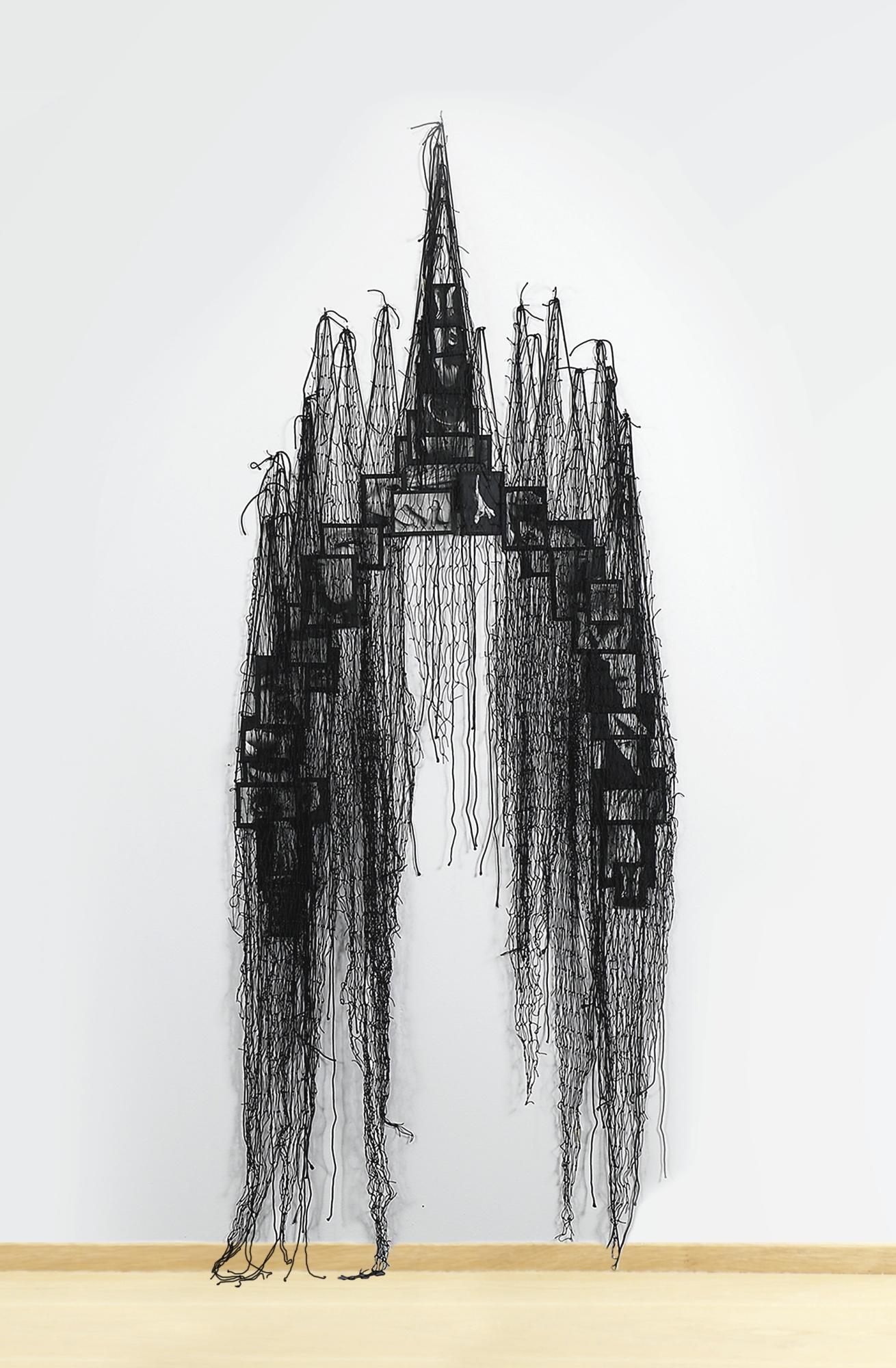 Annette Messager - Mes Voeux Sous Filetsblack And White Photographs And Nets