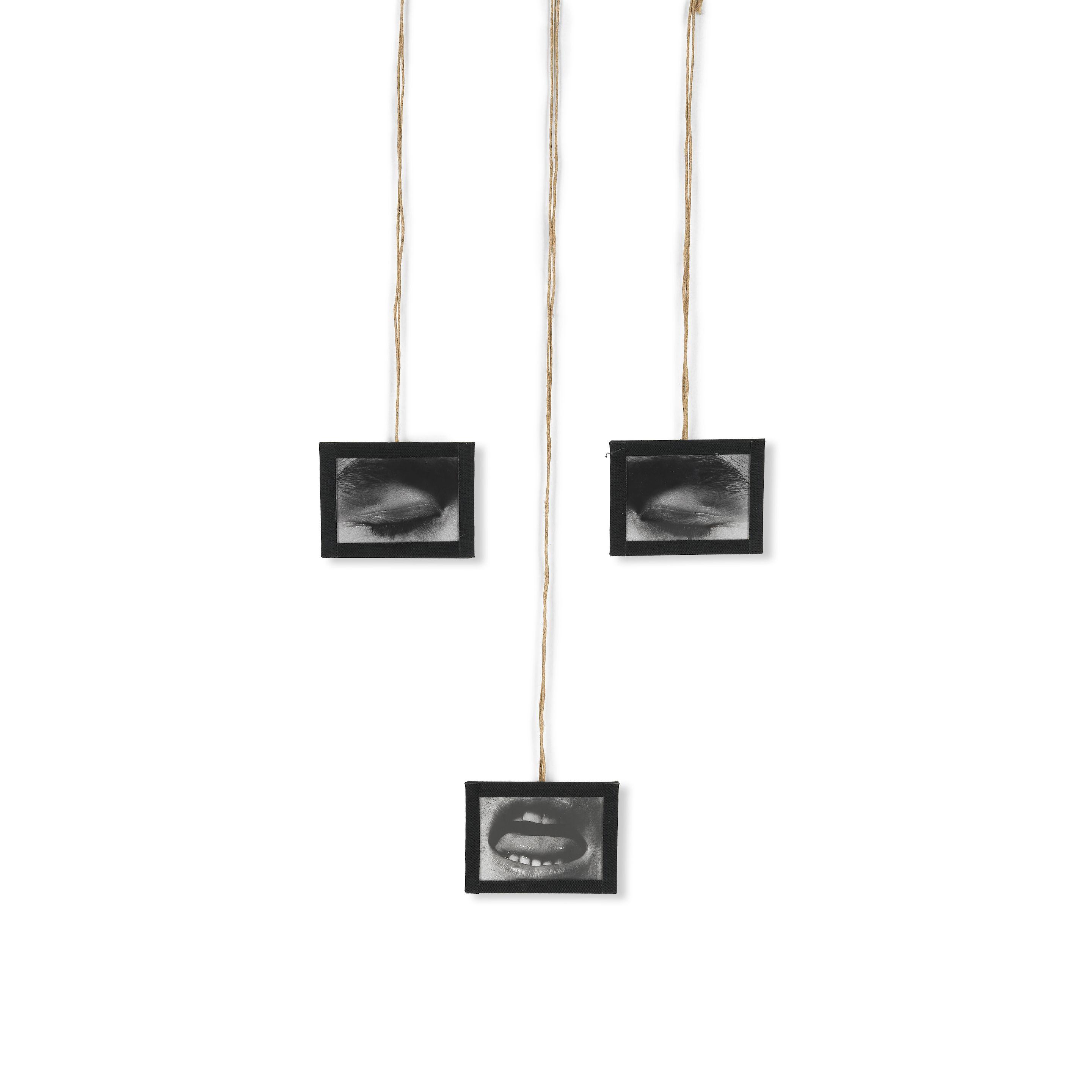 Annette Messager - Mes Vœux (visage) Trois éléments