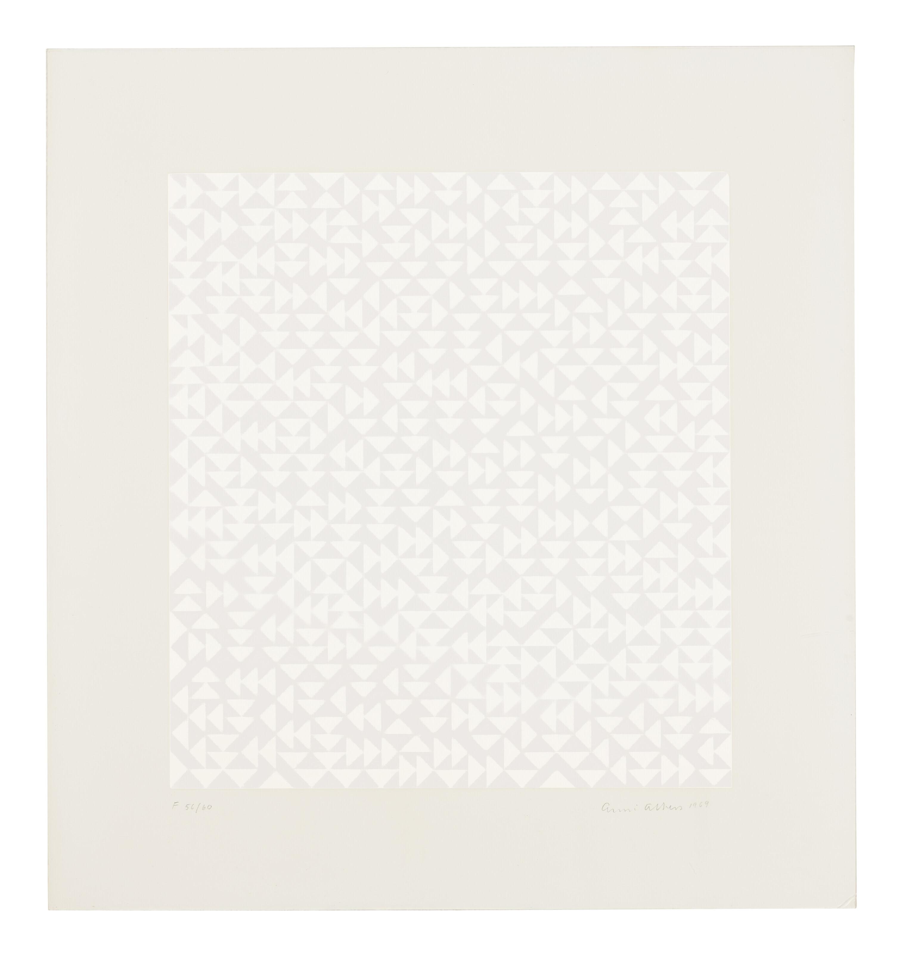 Anni Albers - F, from Triadic Series