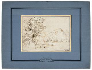 Annibale Carracci - A Landscape With Bathers And Divers