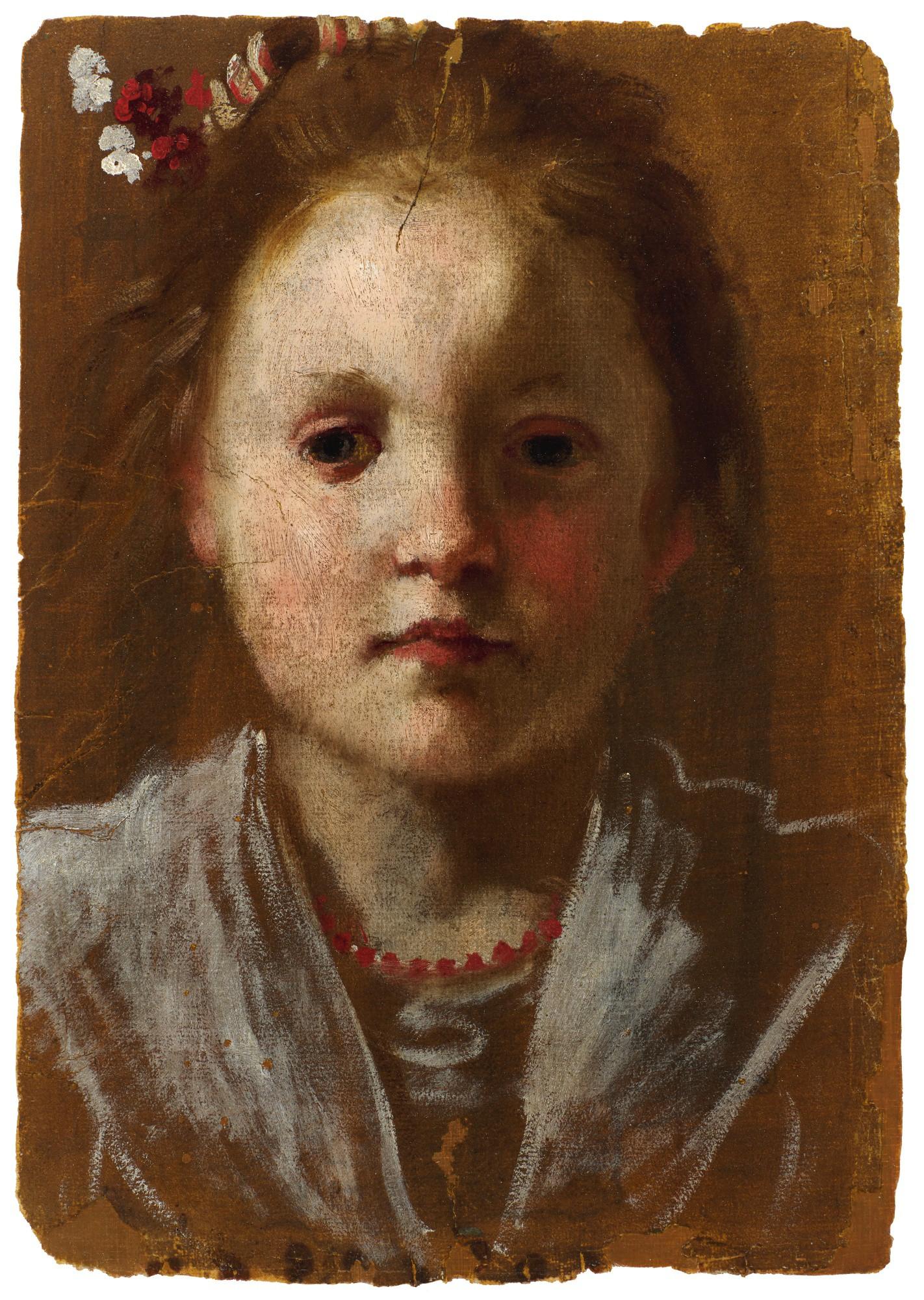 Annibale Carracci - Portrait Of A Young Girl