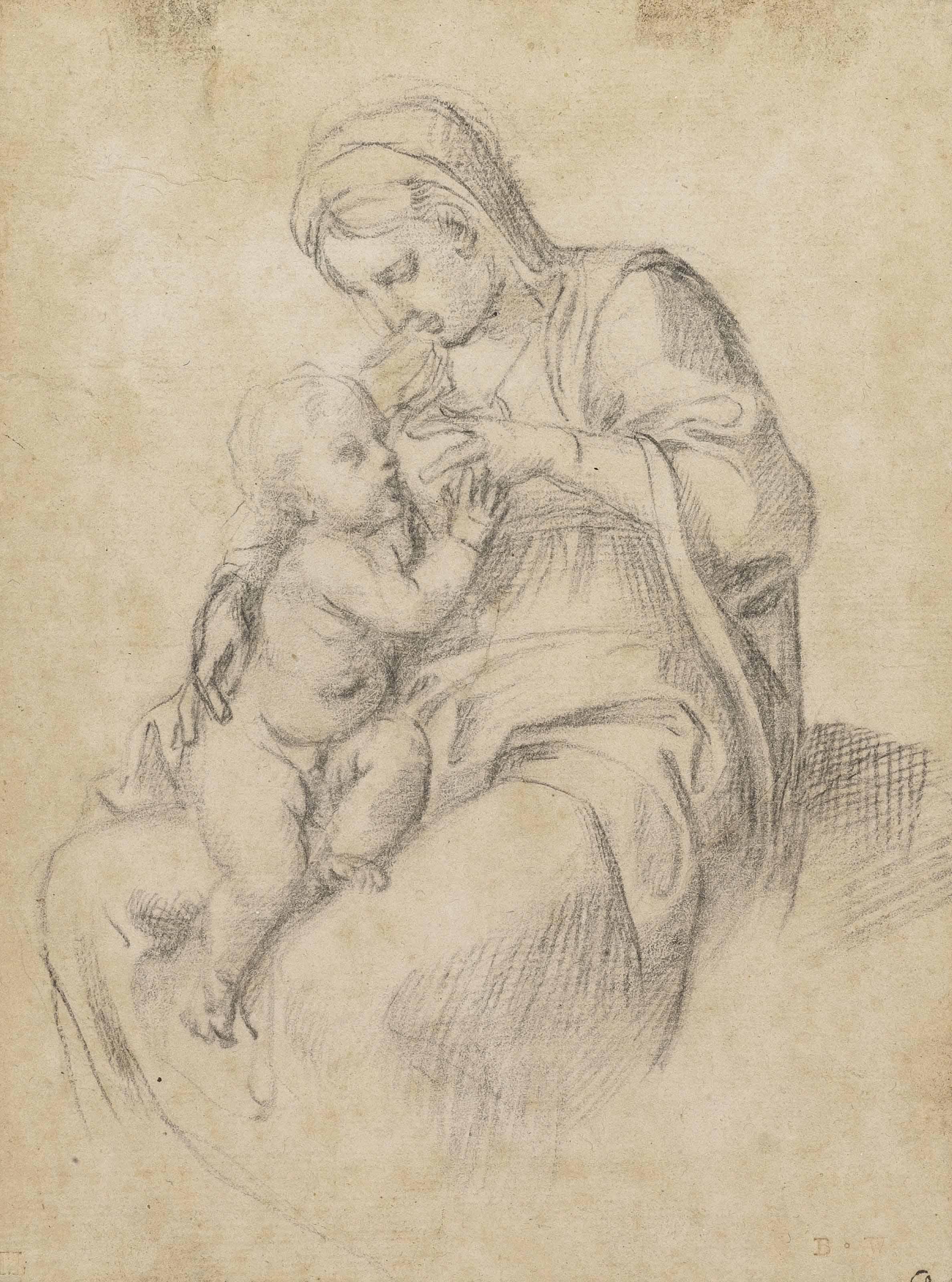 Annibale Carracci - The Madonna Suckling The Infant Christ