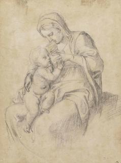 Annibale Carracci - The Madonna Suckling The Infant Christ