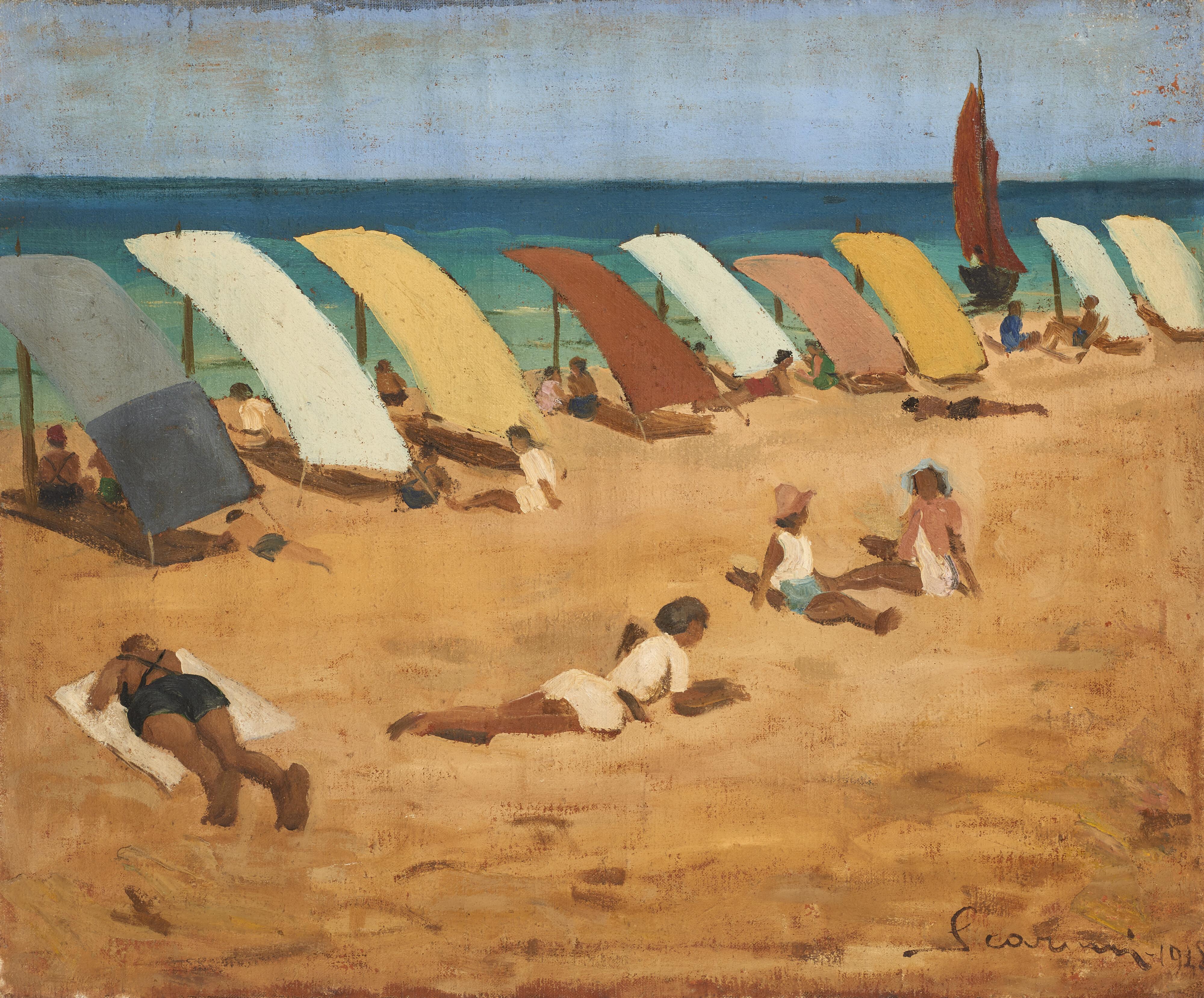 Annibale Scaroni - Spiaggia a Viserba