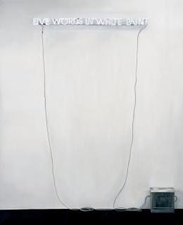 Annie Cabigting - Five Words in White Paint (After Joseph Kosuth)