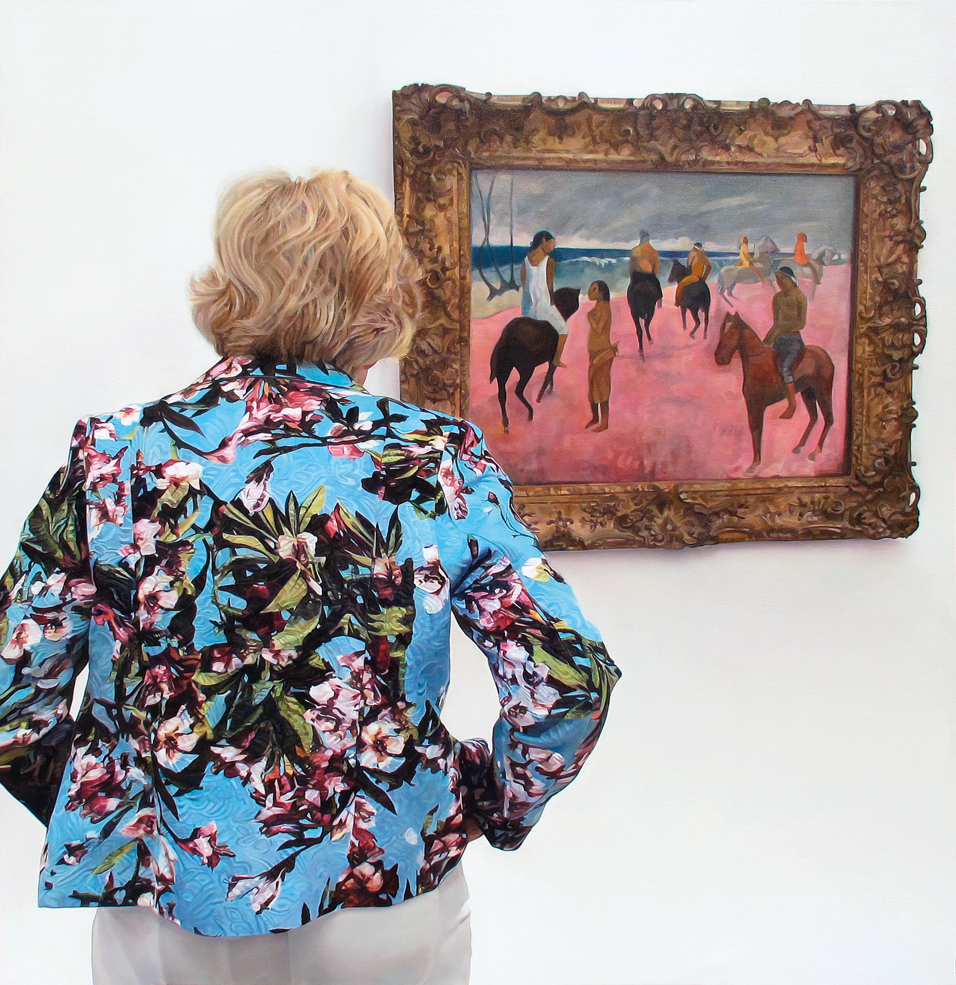 Annie Cabigting - Riders On A Beach, A Passing Grey Garden At Fundacion Bayeler