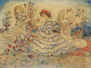 Annie French - Rose Gatherers