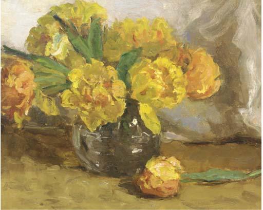 Ans van den Berg - Yellow tulips