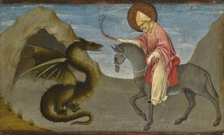 Ansano Di Pietro Di Mencio - Saint Donatus Chastising The Dragon