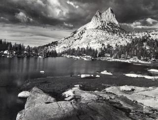 Ansel Adams - Cathedral Peak and Lake, Yosemite National Park, California