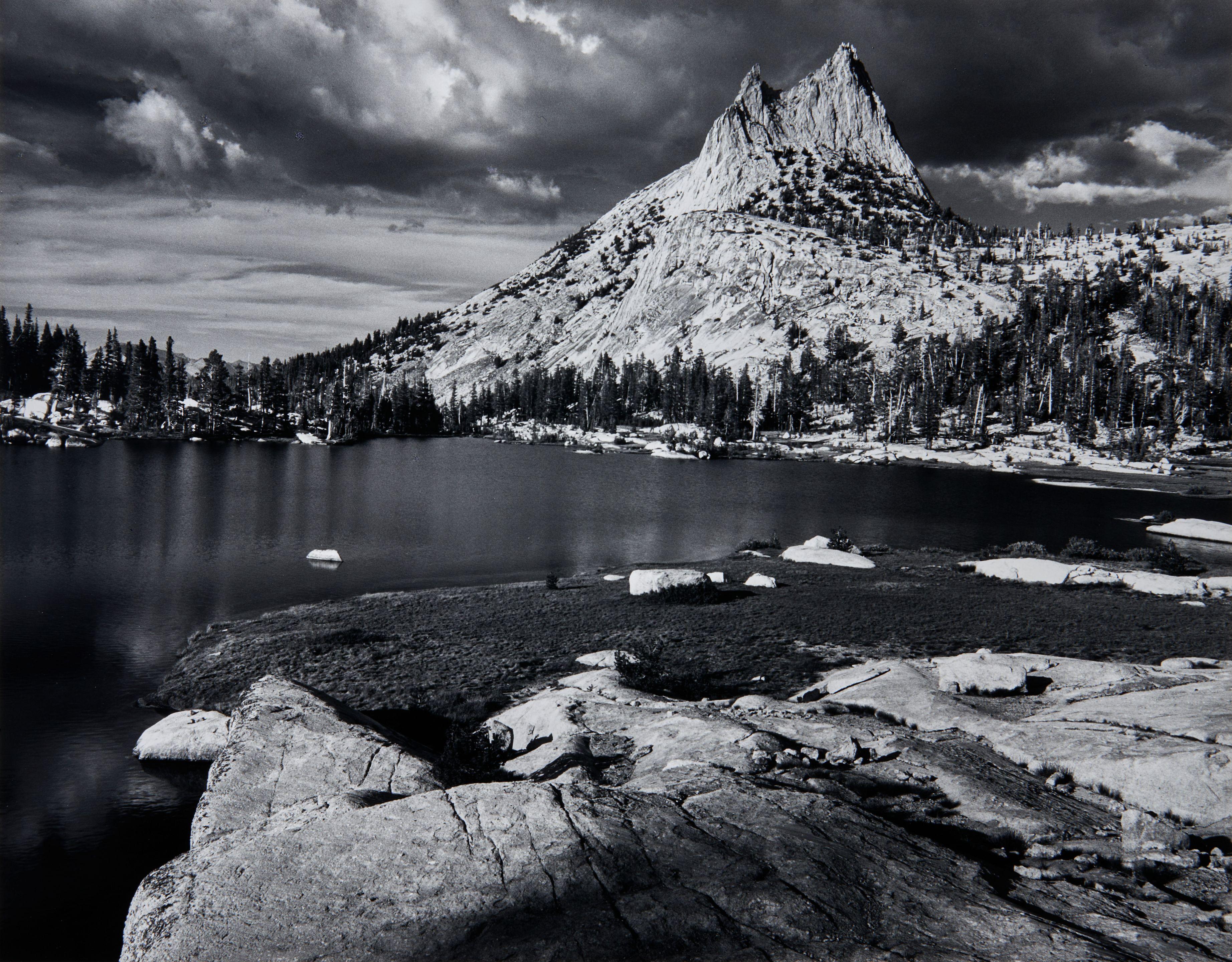 Ansel Adams - Cathedral Peak and Lake, Yosemite National Park, California