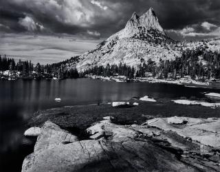 Ansel Adams - Cathedral Peak and Lake, Yosemite National Park, California