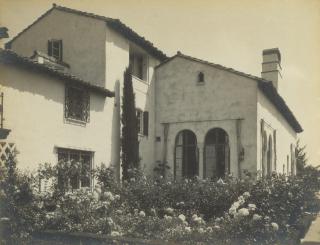 Ansel Adams - Garfield Merner Home, Hillsborough, California (View with Gardens)