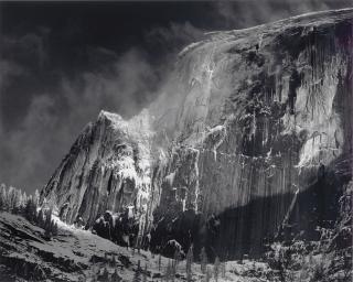 Ansel Adams - Half Dome Blowing Snow, 1955