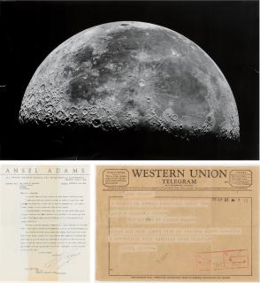 Ansel Adams - Lunar study from a Lick Observatory negative, 1955