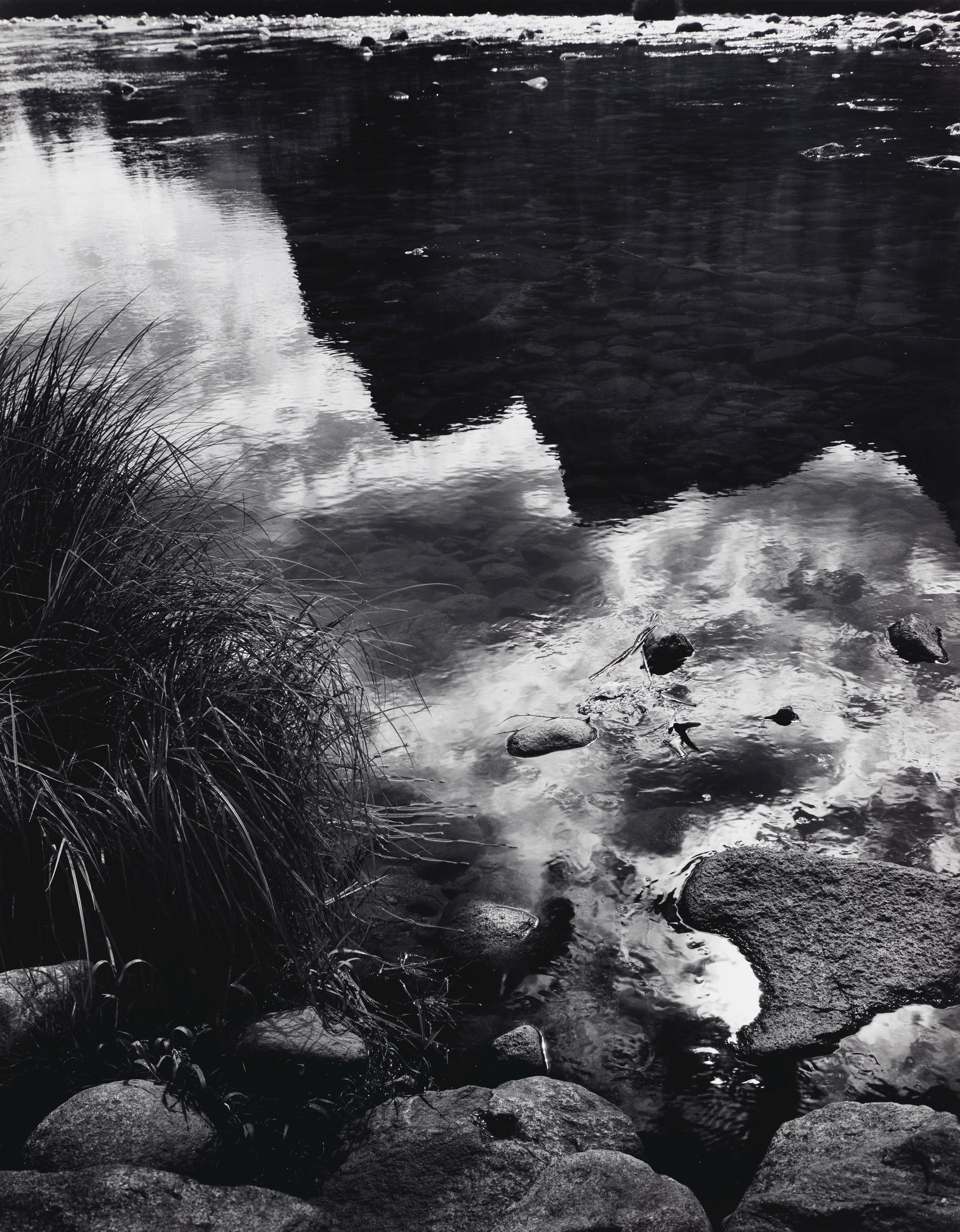Ansel Adams - Merced River, Reflection, Yosemite National Park, California, C. 1960