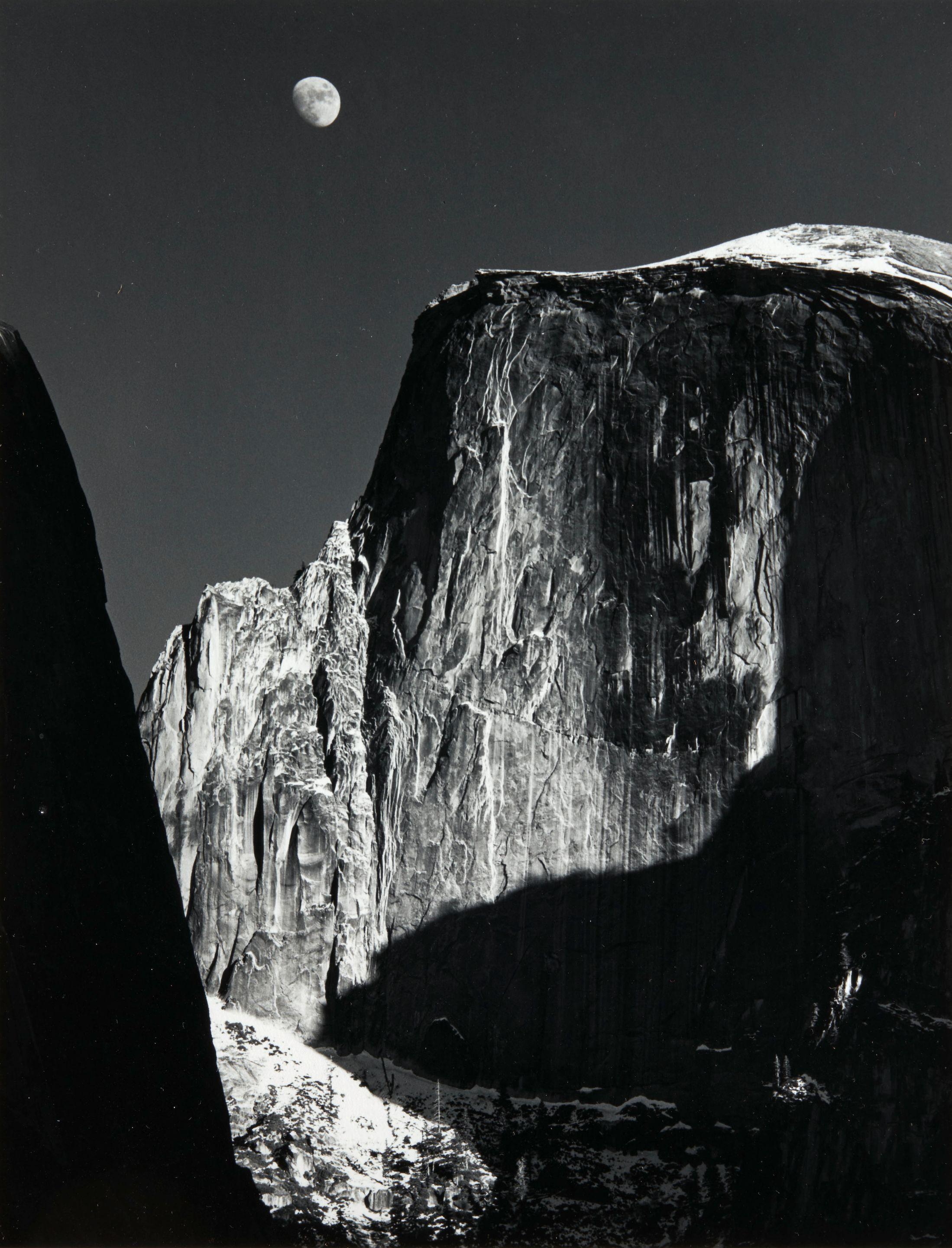Ansel Adams - Moon and Half Dome, Yosemite National Park, California