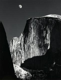 Ansel Adams - Moon and Half Dome, Yosemite National Park, California