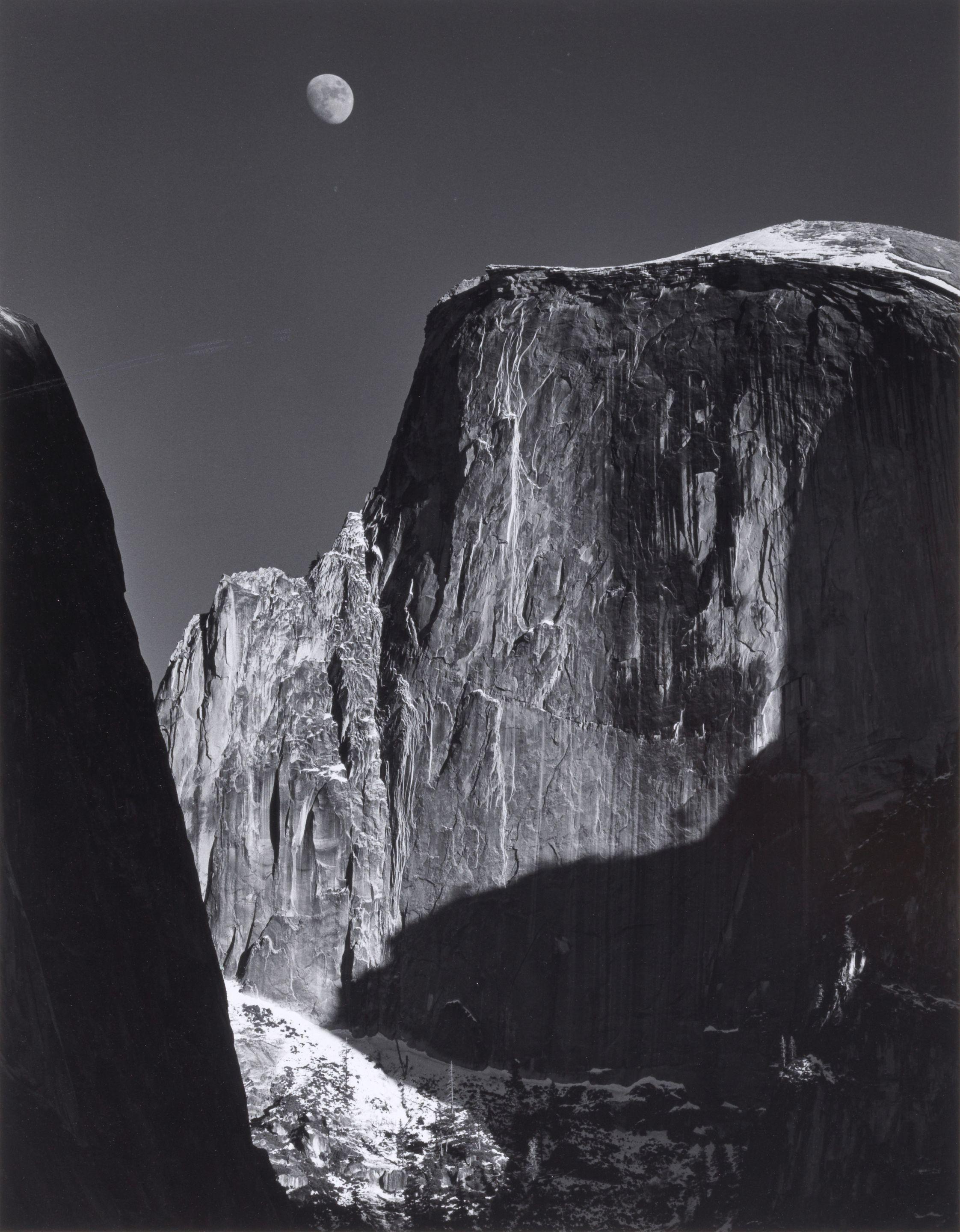 Ansel Adams - Moon and Half Dome, Yosemite National Park