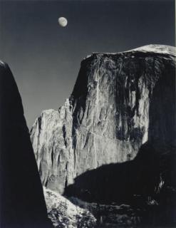 Ansel Adams - Moon and Half Dome, Yosemite Valley, 1960