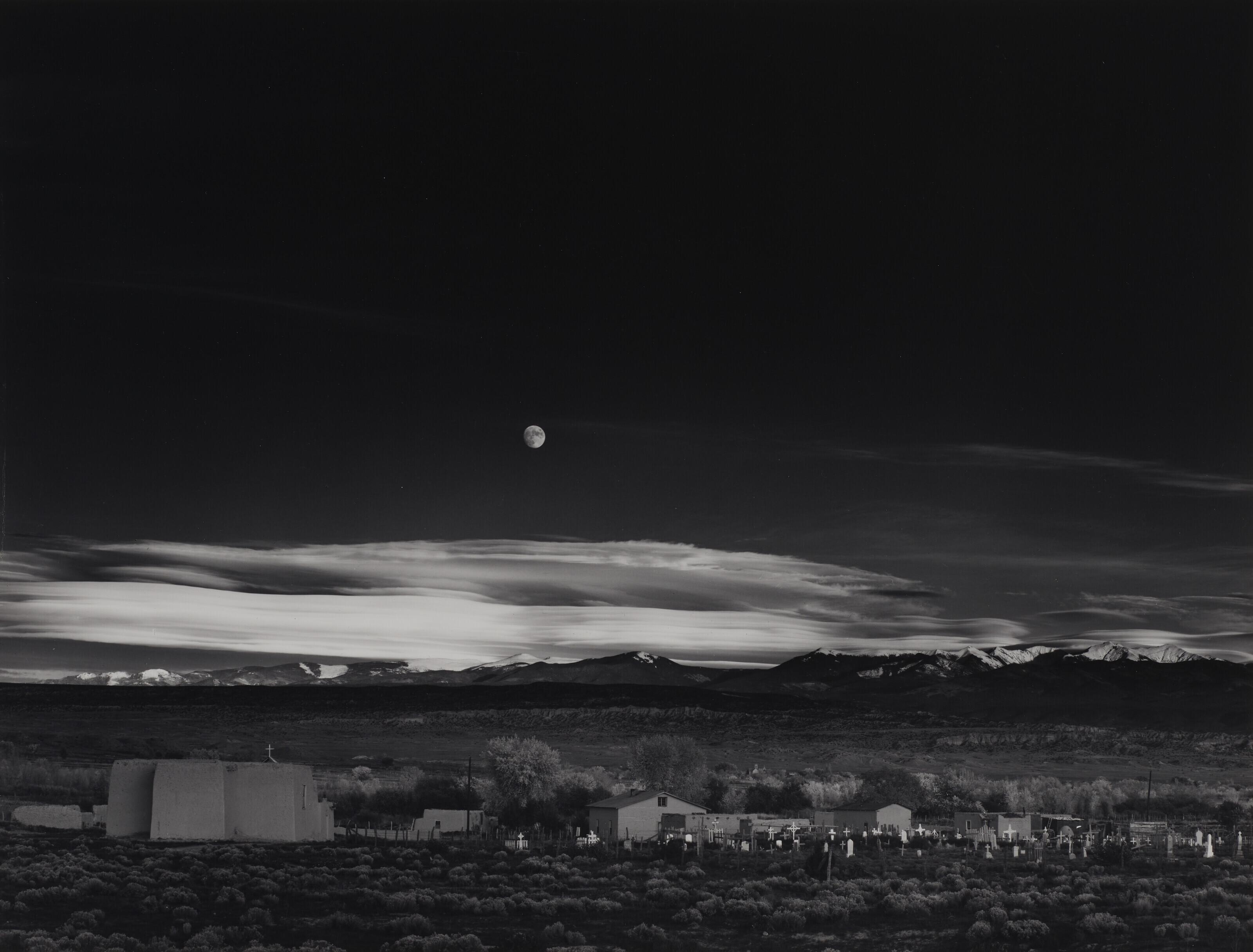Ansel Adams - Moonrise, Hernandez, New Mexico, 1941