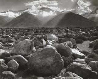 Ansel Adams - Mount Williamson, Sierra Nevada, From Manzanar, 1944