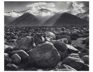 Ansel Adams - Mount Williamson, Sierra Nevada, from Manzanar, California, 1944