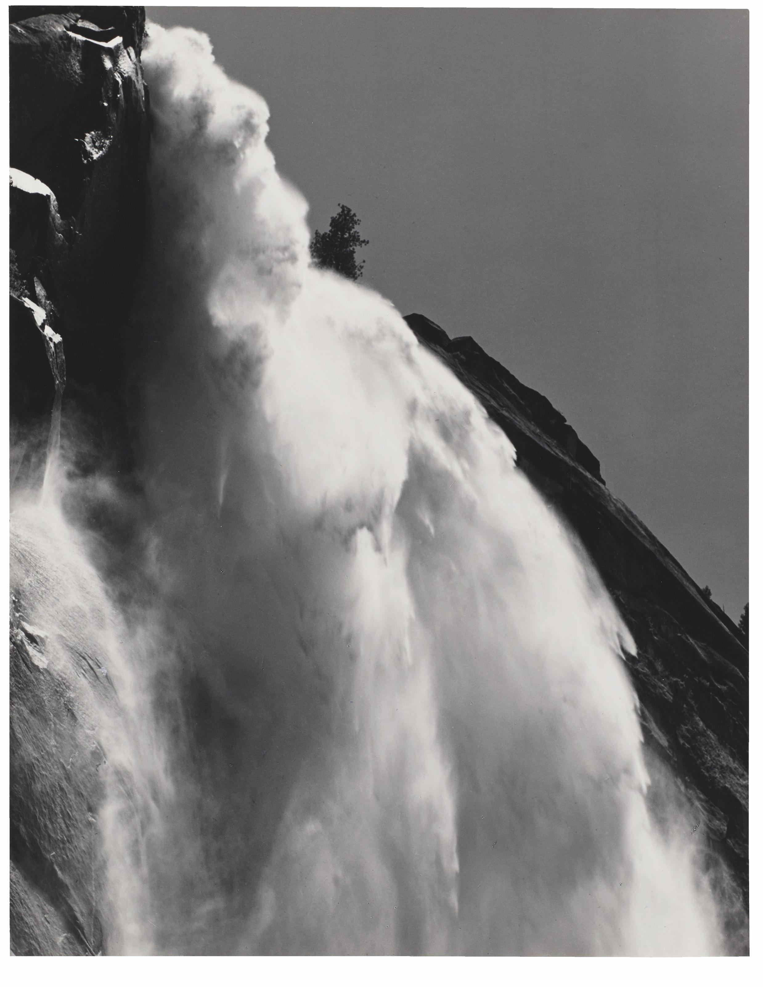 Ansel Adams - Nevada Fall, Profile, Yosemite Valley, California, c. 1957