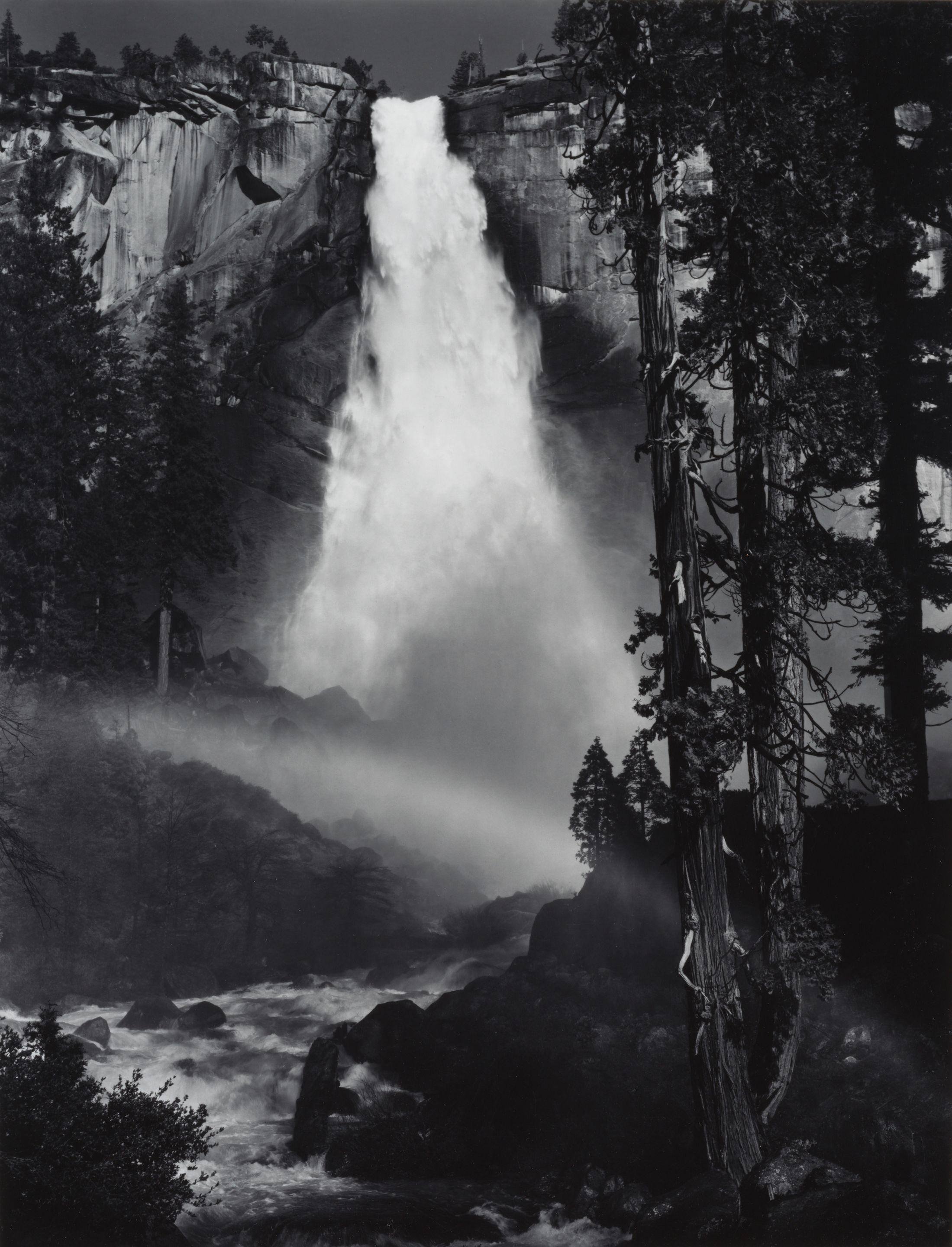 Ansel Adams - Nevada Fall, Yosemite National Park, California (Rainbow)