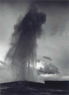 Ansel Adams - Old Faithful Geyser, Yellowstone National Park, 1942