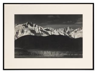 Ansel Adams - \'Sierra Nevada from Lone Pine California\' (Winter Sunrise)
