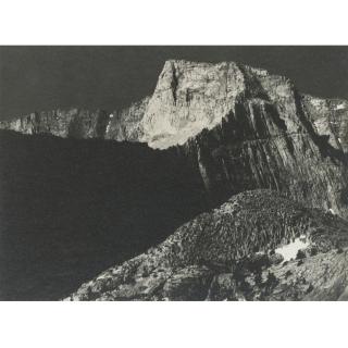 Ansel Adams - Sierra Peak (Glacial Cirque, Milestone Ridge, Sequoia National Park, California)
