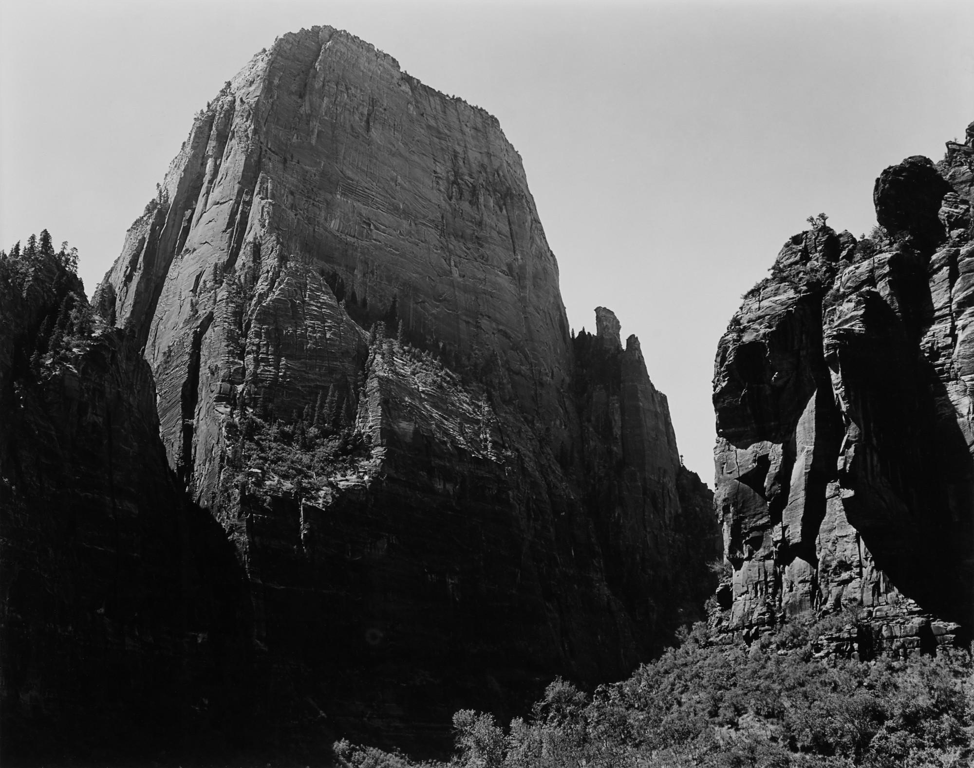 Ansel Adams - \'The Great White Throne, Zion Nat\'l Park, Utah\'