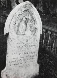 Ansel Adams - White Gravestone, Laurel Hill Cemetery, San Francisco
