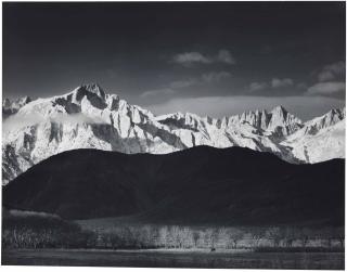 Ansel Adams - Winter Sunrise, Sierra Nevada From Lone Pine California, 1944