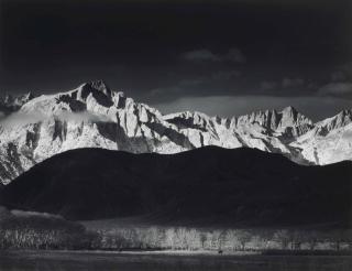 Ansel Adams - Winter Sunrise, Sierra Nevada from Lone Pine California, 1944