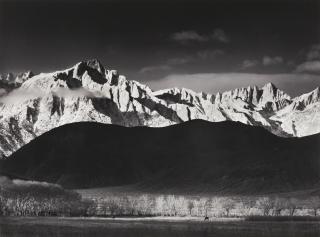 Ansel Adams - \'Winter Sunrise, Sierra Nevada From Lone Pine, California\'