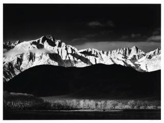 Ansel Adams - \'Winter Sunrise, Sierra Nevada from Lone Pine, California\'