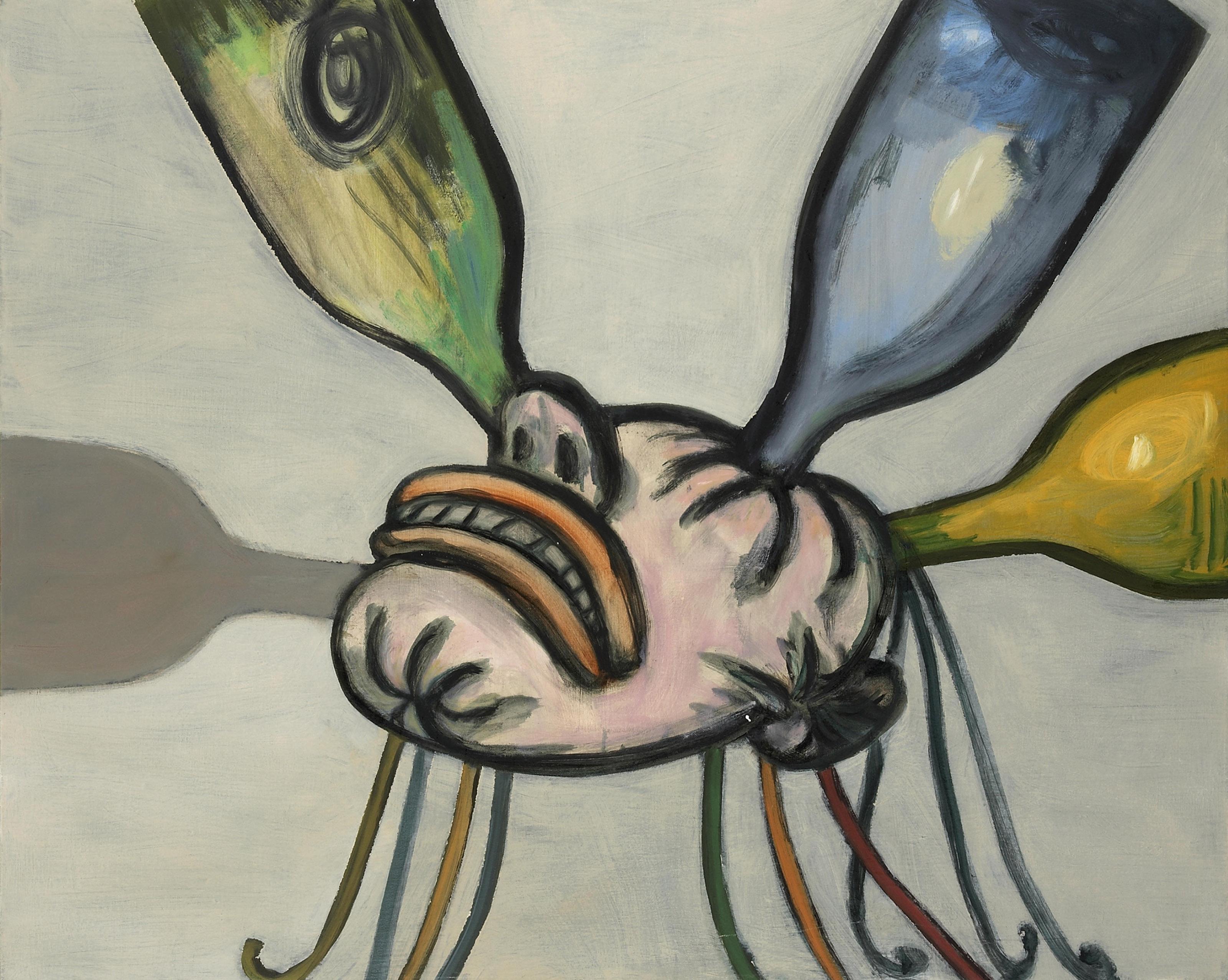 Ansel Krut - Head with Bottles