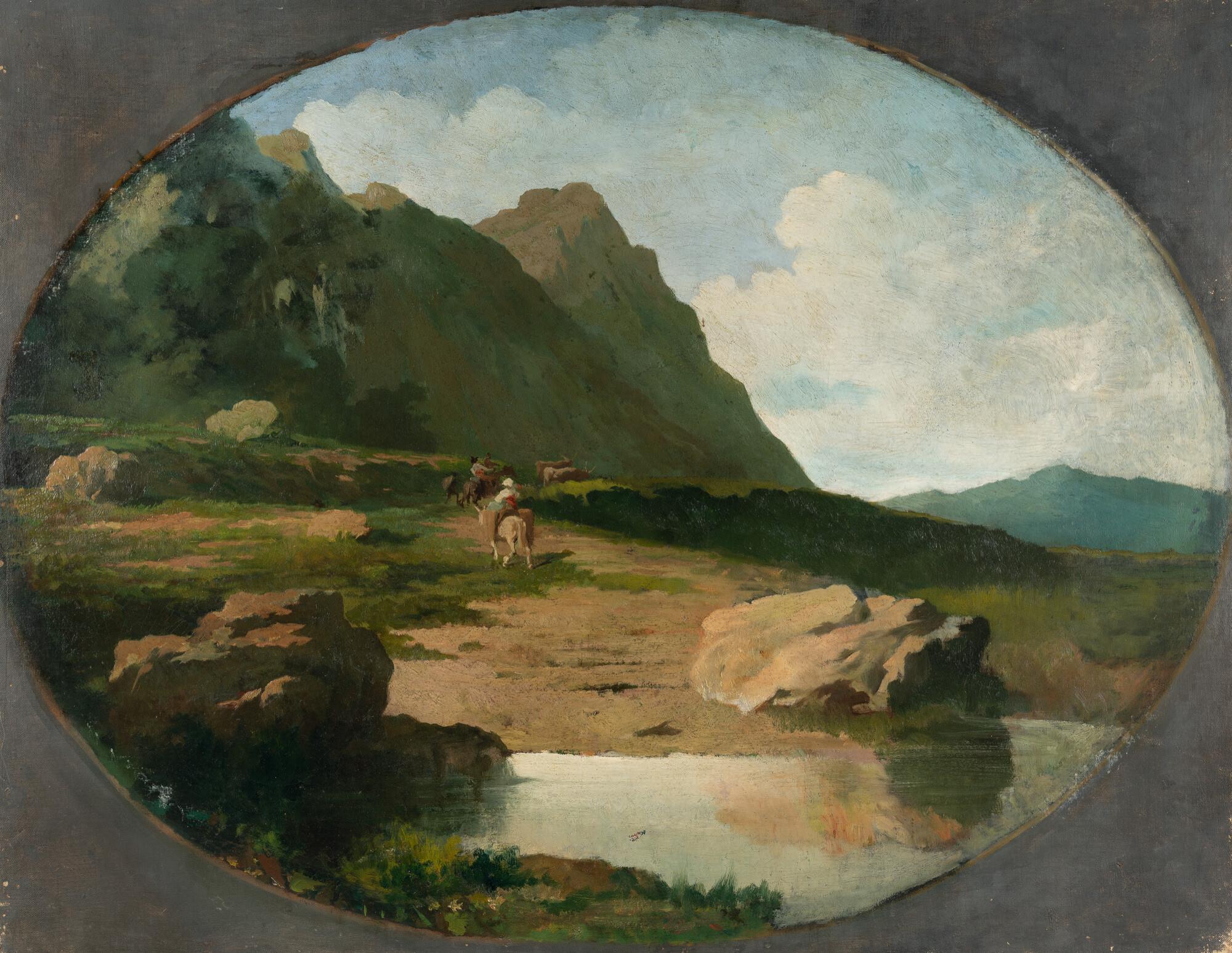 Anselm Feuerbach - Italienische Landschaft