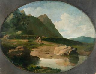 Anselm Feuerbach - Italienische Landschaft