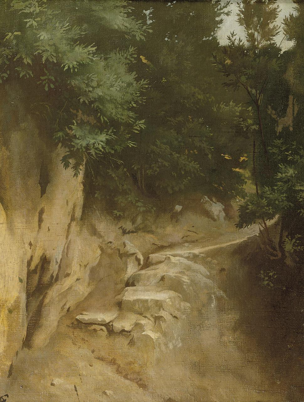 Anselm Feuerbach - Study of a rocky path