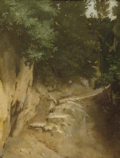 Anselm Feuerbach - Study of a rocky path